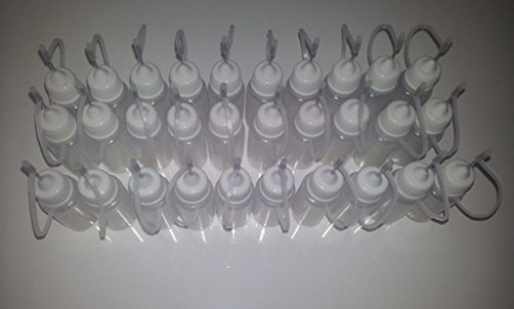 Octopus 5x30ml Nadelflaschen - Leere LDPE Flaschen Mit Nadelkappen Für Flüssigkeiten